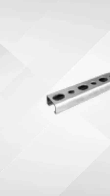 Rail de montage / suspension galva 21x41 et 41x41 — barre 3 ml