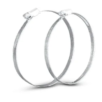 Collier de serrage plat à vis (bande inox) — Ø 25 à 660