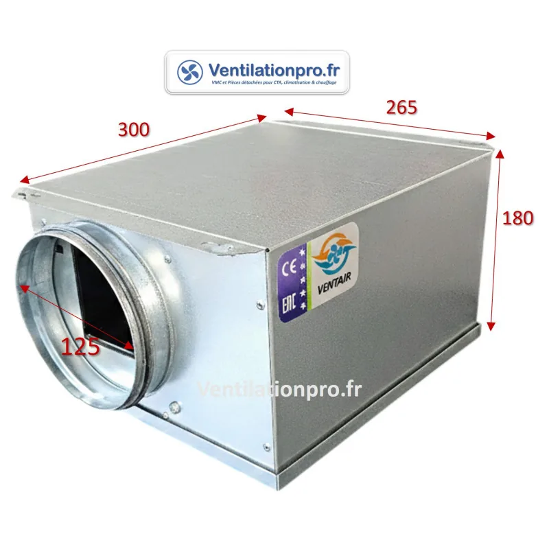 Caisson d'extraction extra-plat