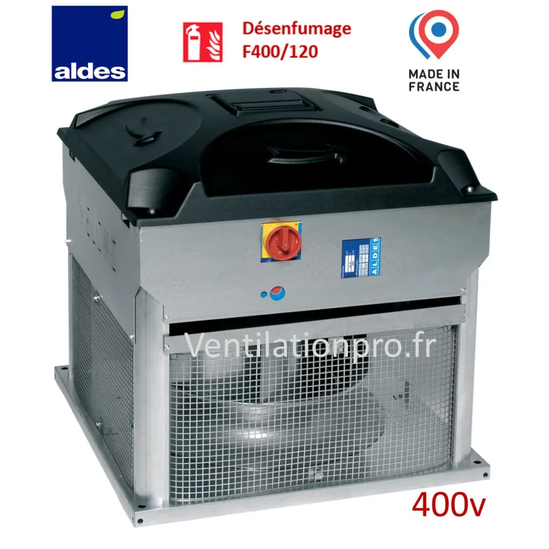 Tourelle d'extraction F400 (400 °C/2 h)