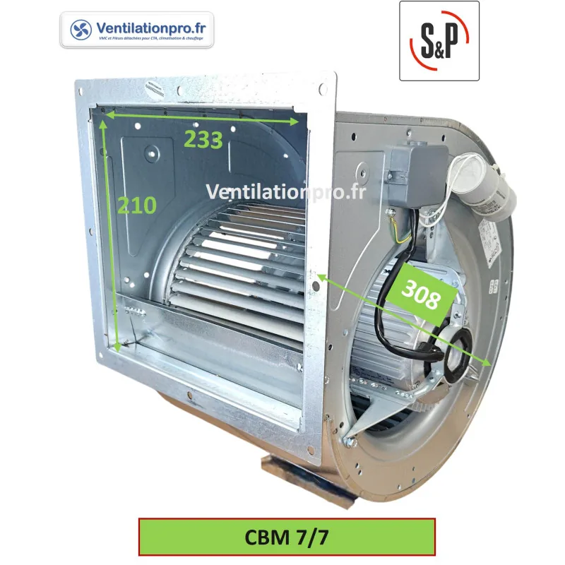 Ventilateur centrifuge 230 V